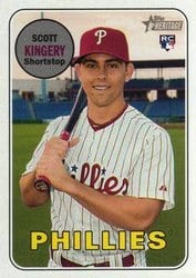 2018 Topps Heritage Base Set Scott Kingery #511 card