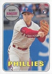 2018 Topps Heritage Base Set Scott Kingery #511b card