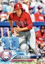 2018 Topps Holiday Base Set Scott Kingery #HMW142 card