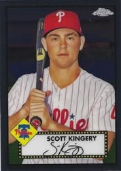 2021 Topps Chrome Platinum Anniversary Base Set Scott Kingery #347 card