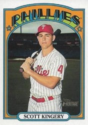 2021 Topps Heritage Base Set Scott Kingery #393 card