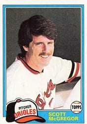 1981 Topps Base Set Scott McGregor #65 card