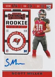 2019 Panini Contenders Base Set Scott Miller #265 card