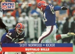 1991 Pro Set Base Set Scott Norwood #447 card