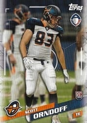 2019 Topps AAF Base Set Scott Orndoff #135 card
