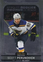 2021-22 O-Pee-Chee Platinum Base Set Scott Perunovich #288 card