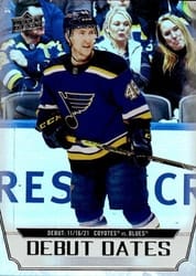 2022-23 Upper Deck Debut Dates Scott Perunovich #DD-17 card