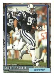 1992 Topps Base Set Scott Radecic #216 card