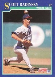 1991 Score Base Set Scott Radinsky #62 card