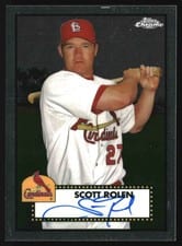 2021 Topps Chrome Platinum Anniversary Autographs Scott Rolen #PA-SR card