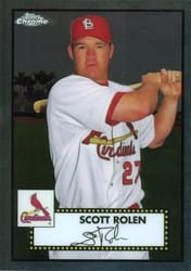2021 Topps Chrome Platinum Anniversary Base Set Scott Rolen #545 card