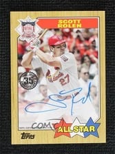 2022 Topps 1987 Topps Baseball All-Star Autographs Scott Rolen #87ASA-SR card