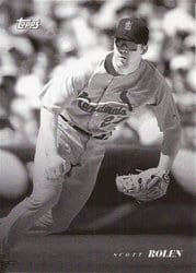 2022 Topps Black & White Base Set Scott Rolen #42 card