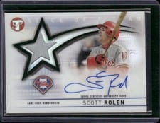 2022 Topps Pristine Slice of a Star Autograph Relics Scott Rolen #SSAR-SR card