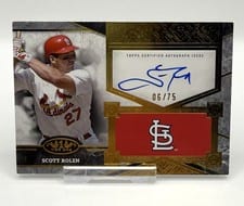2025 Topps Tier One Top Shelf Signatures Scott Rolen #TSS-SR card
