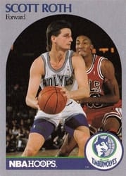 1990-91 Hoops Base Set Scott Roth #191 card