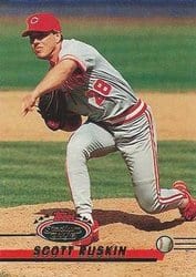 1993 Stadium Club Base Set Scott Ruskin #199 card