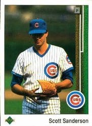1989 Upper Deck Base Set Scott Sanderson #342 card