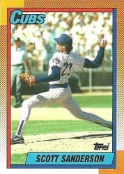 1990 Topps Base Set Scott Sanderson #67 card