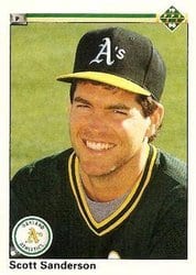 1990 Upper Deck Base Set Scott Sanderson #739 card