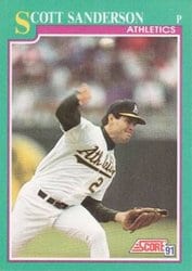 1991 Score Base Set Scott Sanderson #118 card