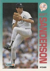 1992 Fleer Base Set Scott Sanderson #243 card