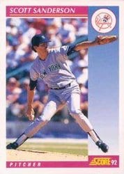 1992 Score Base Set Scott Sanderson #211 card