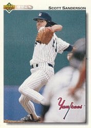 1992 Upper Deck Base Set Scott Sanderson #415 card