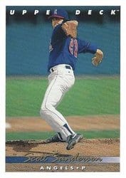 1993 Upper Deck Base Set Scott Sanderson #734 card