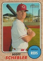 2017 Topps Heritage Base Set Scott Schebler #233 card