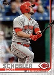 2019 Topps Base Set Scott Schebler #218 card