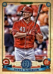 2019 Topps Gypsy Queen Base Set Scott Schebler #140 card