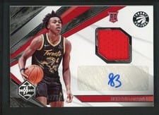2021-22 Panini Chronicles Limited Rookie Jersey Auto Scottie Barnes #LRJ-SBA card