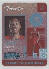 2021-22 Panini Contenders Permit to Dominate Scottie Barnes #4 card