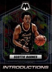 2021-22 Panini Mosaic Introductions Scottie Barnes #4 card