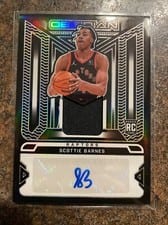 2021-22 Panini Obsidian Rookie Jersey Ink Scottie Barnes #RJI-SBA card