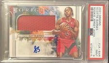 2021-22 Panini Origins Rookie Jersey Autographs Scottie Barnes #JA-BAR card