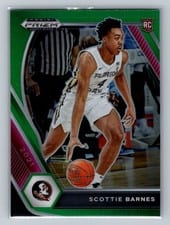 2021 Panini Prizm Draft Picks Scottie Barnes Choice Green Prizm #6 card