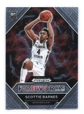 2021 Panini Prizm Draft Picks Fireworks Scottie Barnes #4
