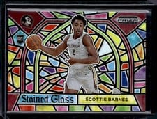 2021 Panini Prizm Draft Picks Stained Glass Scottie Barnes #6 card