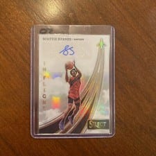 2023-24 Panini Select In Flight Signatures Scottie Barnes #IFS-BRN card