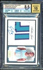 2021-22 Panini National Treasures Rookie Patch Autographs Scottie Lewis #111 card