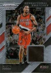 2018-19 Panini Prizm Sensational Swatches Scottie Pippen #33 card