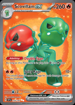 Surging Sparks Scovillain ex #216 card
