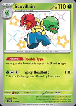 Paldean Fates Scovillain #107 card