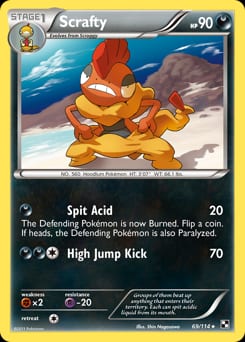 Black & White Scrafty #69 card