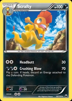 Dark Explorers Scrafty #68 card