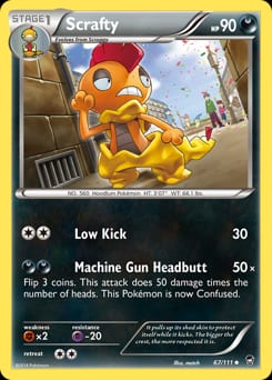 Furious Fists Scrafty #67 card
