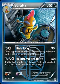 2013 Plasma Storm Scrafty #86 card