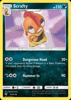 2017 Shining Legends Scrafty #51 card